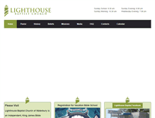 Tablet Screenshot of lighthousebaptistct.org